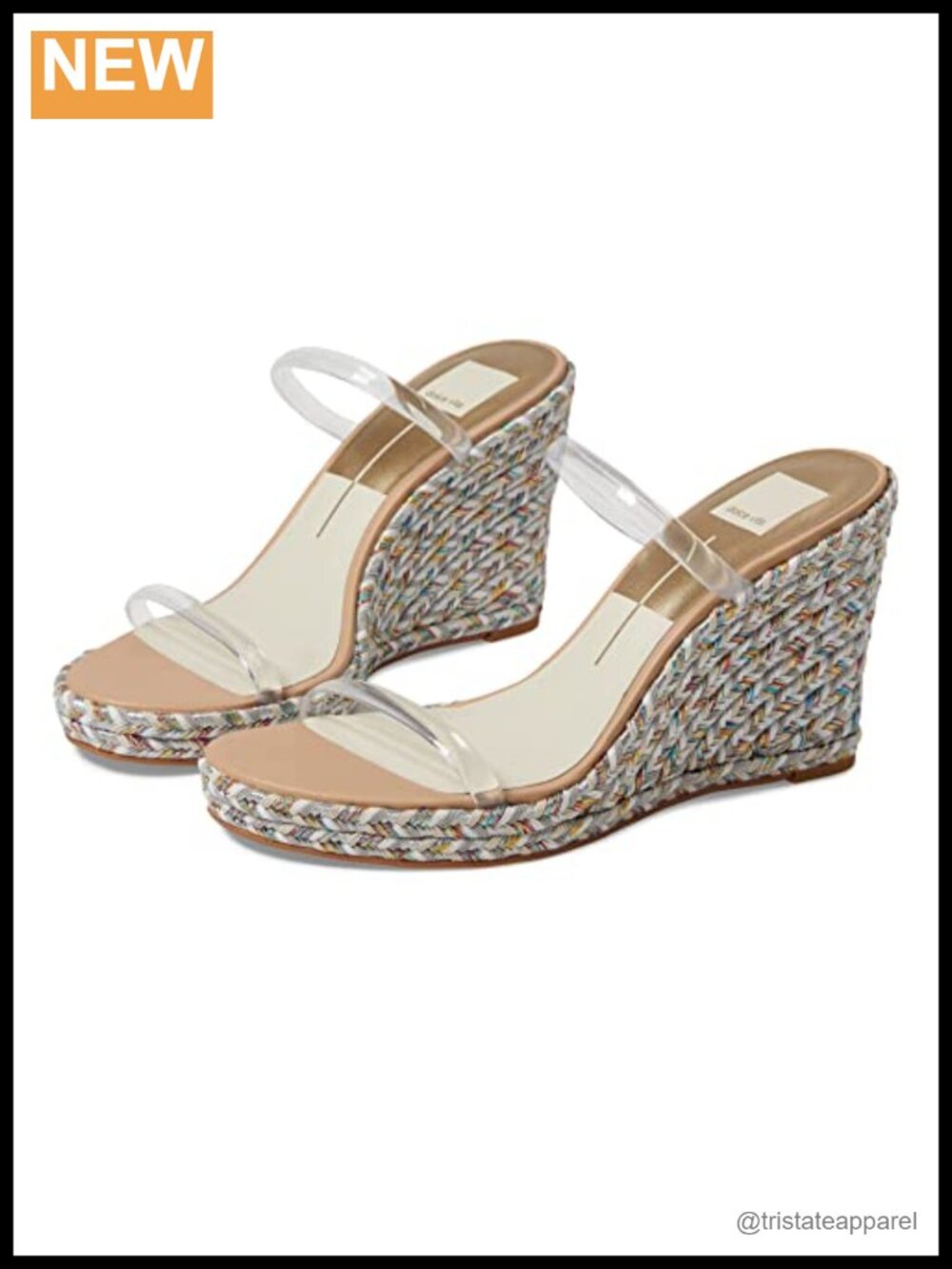 Crystal Embellished Wedge Sandals Braided Ankle Strap Open Toe Platform Heel